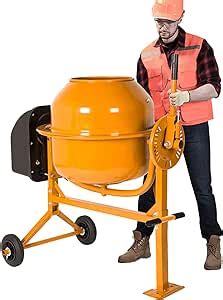 Amazon Fujampe Cement Mixer 4 2 Cu Ft Heavy Duty Portable Electric