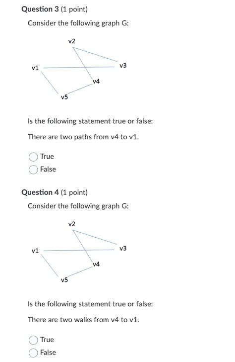 Solved Question 3 (1 point) Consider the following graph G: | Chegg.com 