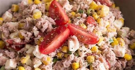 Einfacher Thunfischsalat Mit Mais Und Feta Rezept Rezept Lecker Suchen