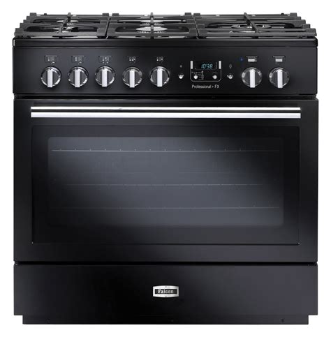 Falcon 90cm Black Professional Fx Dual Fuel Freestanding Oven