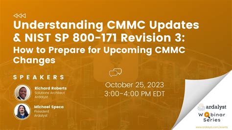 Understanding Cmmc Updates Nist Sp Revision How To Prepare