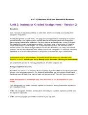 V Unit Iga Docx Mm Business Math And Statistical Measures Unit