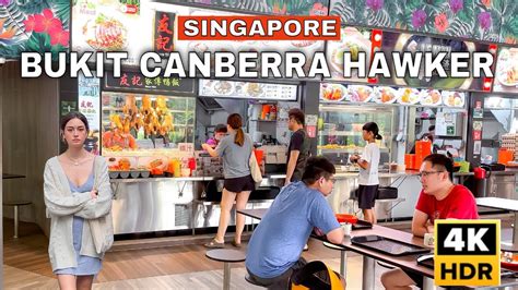 Singapore Newest Hawker Centre Bukit Canberra Hawker Center Tour