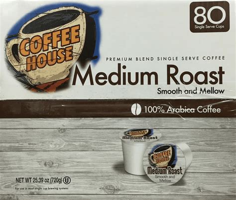 Coffee House Medium Roast Coffee K Cups 80 Count