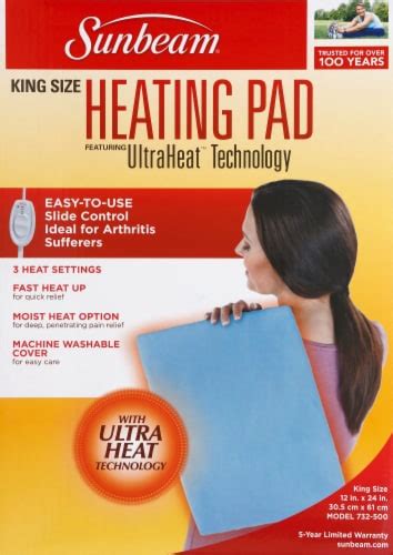 Sunbeam® King Size Ultraheat Heating Pad 12 In X 24 In Qfc