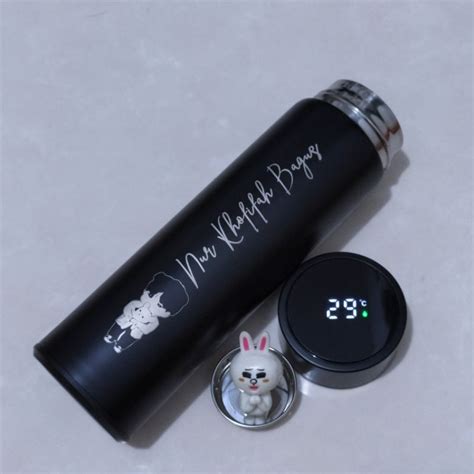 Jual Custom Tumbler Led Biasa Ml Termos Suhu Free Custom Nama