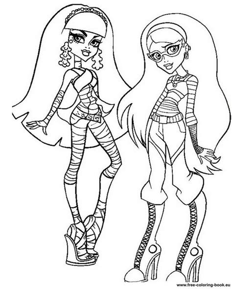 Monster High Coloring Pages Free Printable Coloring Sheets