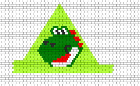 Yoshi Bikini Right Side Bead Pattern Peyote Bead Patterns Characters Bead Patterns