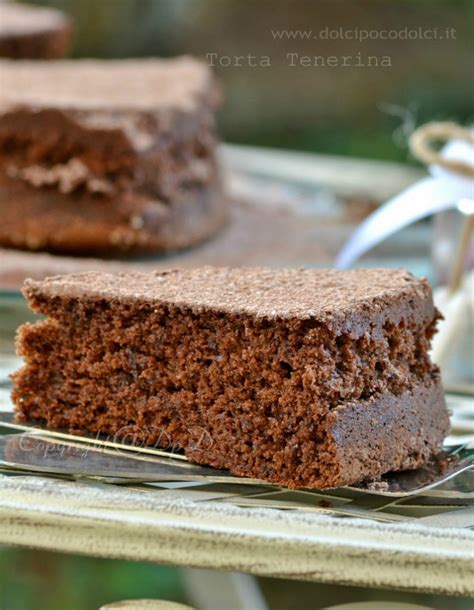 Torta Tenerina Dolce Al Cioccolato Fondente Dolci Poco Dolci Senza