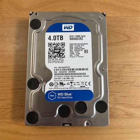 Western Digital 3 5インチHDD WD BLUE 4TB WD40EZRZPayPayフリマ