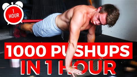 1000 Push Ups In 1 Hour Challenge Youtube