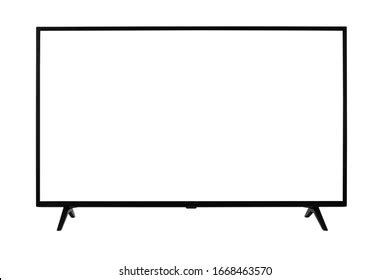 White Screen Led Tv Television Isolated Stock Photo 2261383179