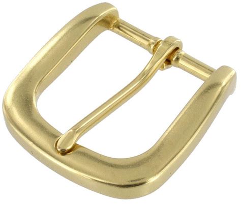 T3139 Natural Brass Heel Bar Buckle Solid Brass Ll Multiple Sizes