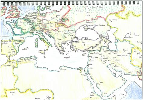 Hand Drawn Map Of My Israel Megacampaign In Victoria 2 1936 Victoria2