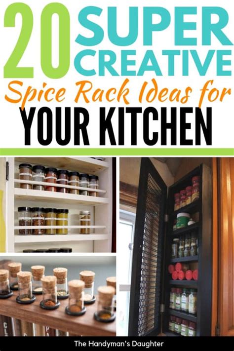 20 Genius Spice Rack Ideas For Your Kitchen The Handyman S Daughter