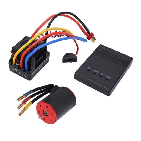 EBTOOLS 1 8 1 10 RC Moteur ESC RC étanche 80A Brushless ESC 3650 3100KV