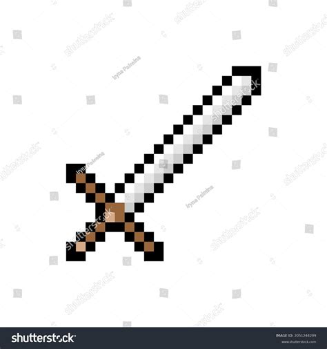 Minecraft Pixel Art Templates Sword