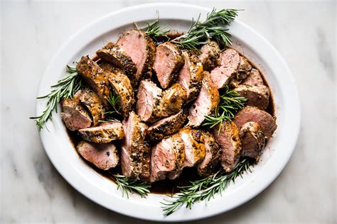 Herb Crusted Pork Roast With Port Wine Sauce The Modern Proper