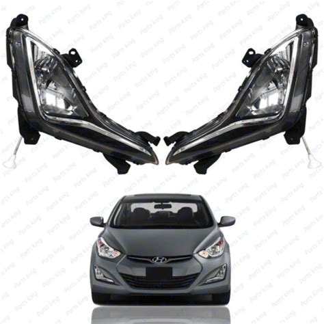 For Hyundai Elantra Fog Drl Lights Pair X