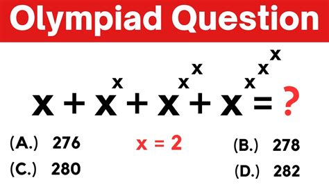 A Nice Exponential Problem Math Olympiad Question Full Step By Step