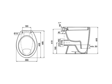 Ideal Standard Staand Toilet Eurovit Platte Bodem Met Velg