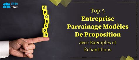 Top Des Mod Les De Proposition De Parrainage D Entreprise Avec