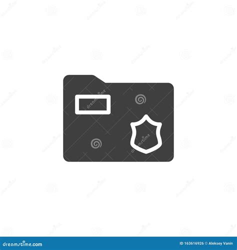 Secret Files Folder Vector Icon Stock Vector - Illustration of paper