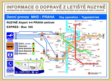 Карты Праги - Прага на карте Чехии, Карты города, метро ...