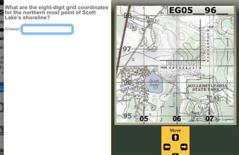 Solved: What are the eight-digit grid coordinates S for the northern most point of Scott Lake's ...