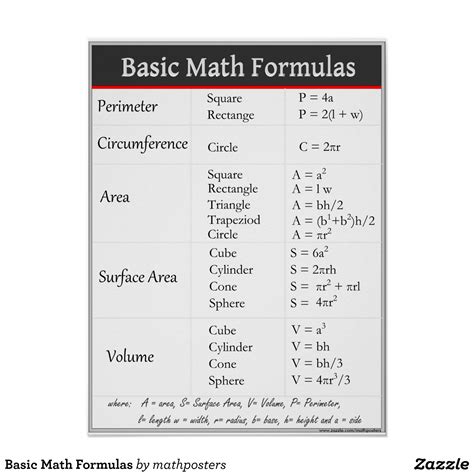 Math Formula Chart Math Formula Chart Formula Chart Math Formulas Riset