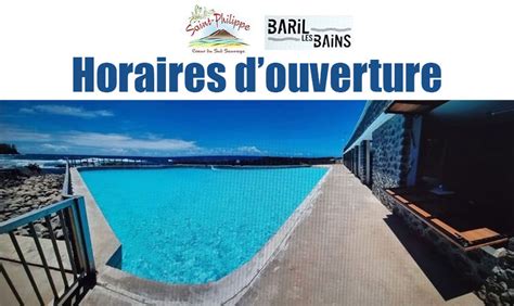 Nouveaux Horaires Douverture De La Piscine Surveill E De Baril Les