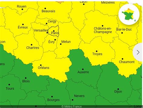 Vent Violent Vigilance Jaune Paris Et En Le De France Ce Lundi