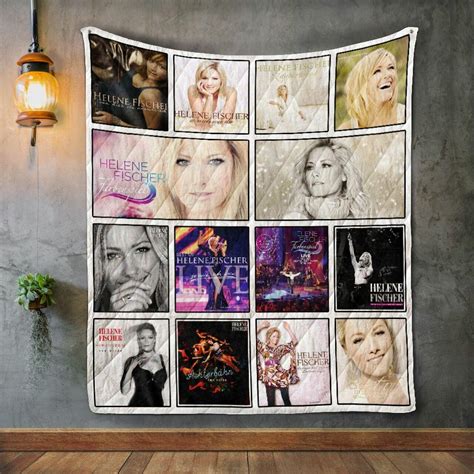 Helene Fischer Album Covers Quilt Blanket - Dreamrooma