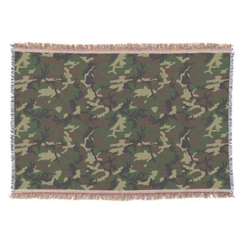 Woodland Camo Throw Blanket Woodland Camo Throw Blanket