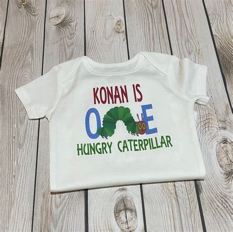 The Very Hungry Caterpillar First Birthday Shirts Hungry Etsy