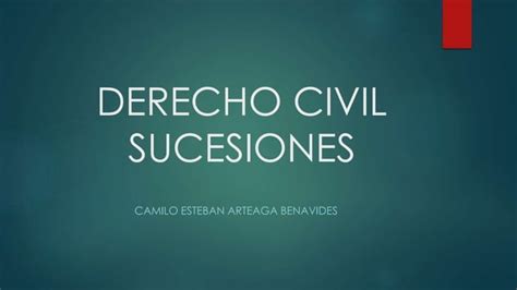 Derecho Civil Sucesiones Ppt