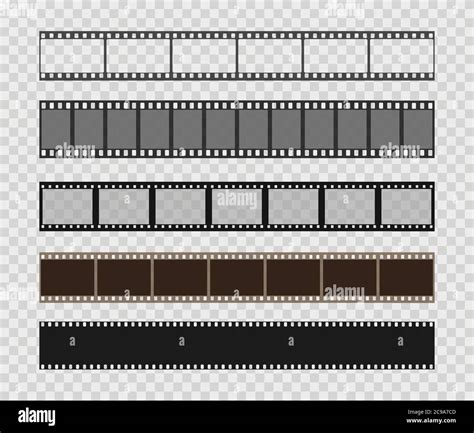 Film Strip Templates Creative Vector Illustration Of Old Retro Film