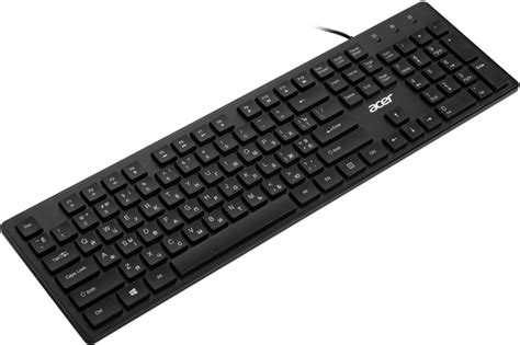 Клавиатура проводная Acer OKW020 EN/UKR/RU USB Black (ZL.KBDEE.013 ...