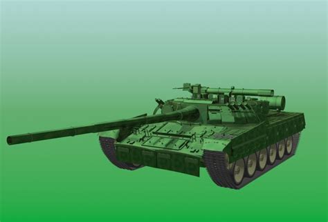 tank t-80ud 3d model