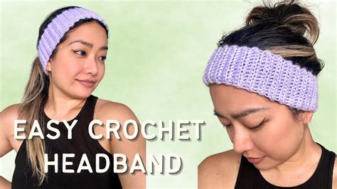 Easy Crochet Headband Tutorial For Beginners Youtube