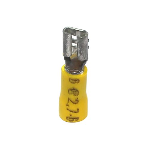 Terminal Pr Isolado Faston F Mea Mm Amarelo Crimper Ef