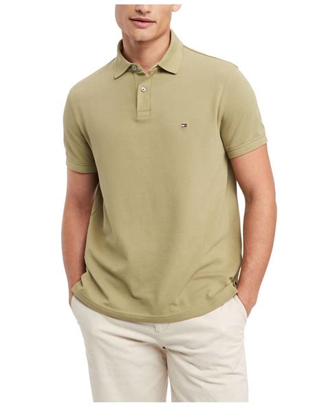 Tommy Hilfiger 1985 Slim Fit Polo Shirt In Natural For Men Lyst