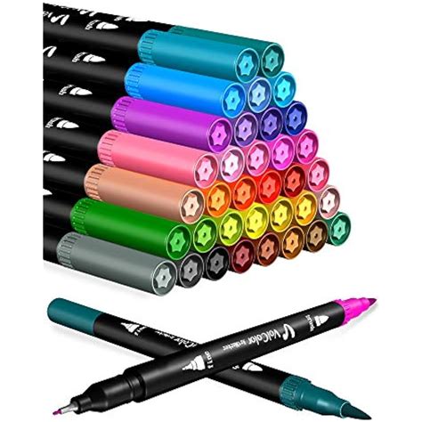 Dual Brush Pens Art Projects Markers Colored Fine Tip Set Of 36 Point ...