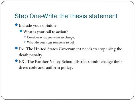 How To Create A Thesis Statement For A Persuasive Essay Pen And The