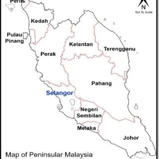 Study area (Peninsular Malaysia) | Download Scientific Diagram