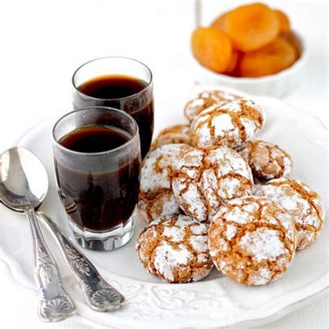 Apricot Amaretti Typical Italian Cookies With Almonds In Italian