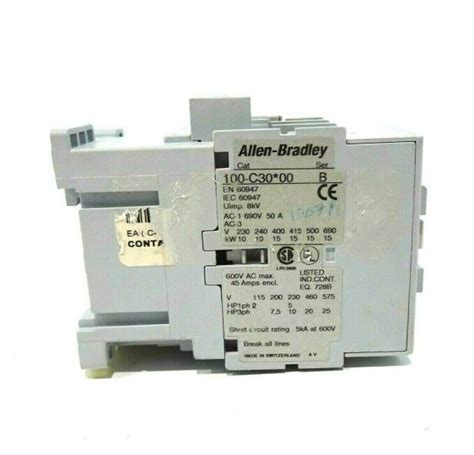 Used Allen Bradley C Contactor Ser B C Sb Industrial