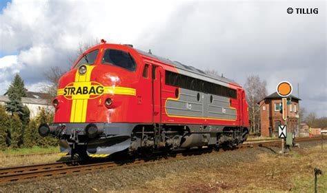 Tillig Diesel Locomotive Nohab Of The Strabag In Santa Fe Design