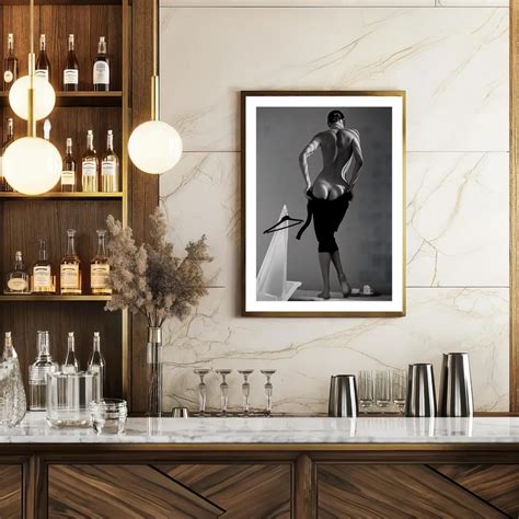 Afternoon Tea - Vintage Nude, Black and White, Multiple Sizes - Sexy