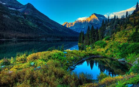 Lake Mountain Scenery Wallpapers Hd Wallpapers Id 12395